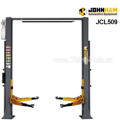 Cầu nâng ô tô hai trụ kiểu cổng cáp trên điều khiển điện Johnham JCL509 nâng 4 tấn 