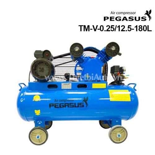 Máy nén khí dây đai 1 cấp 3HP 180 lít Pegasus TM-V-0.25/12.5-180L