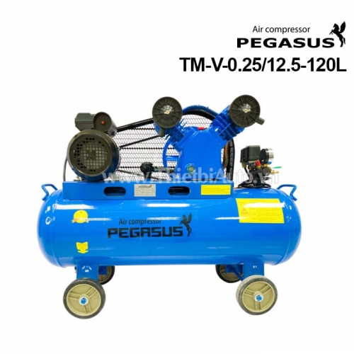 Máy nén khí dây đai 3 HP 120 lít Pegasus TM-V-0.25/12.5-120L