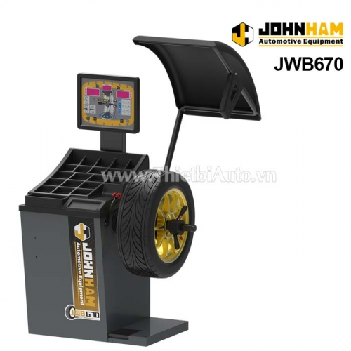 Thiết bị cân bằng lốp bánh xe ô tô tự động có khóa tay Johnham JWB670
